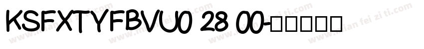 KSFXTYFBVU0 28 00字体转换